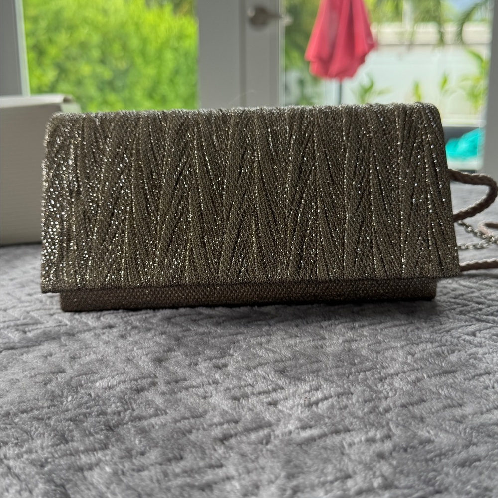 Elegant Metallic Clutch Bag